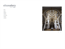 Tablet Screenshot of elisavalero.com